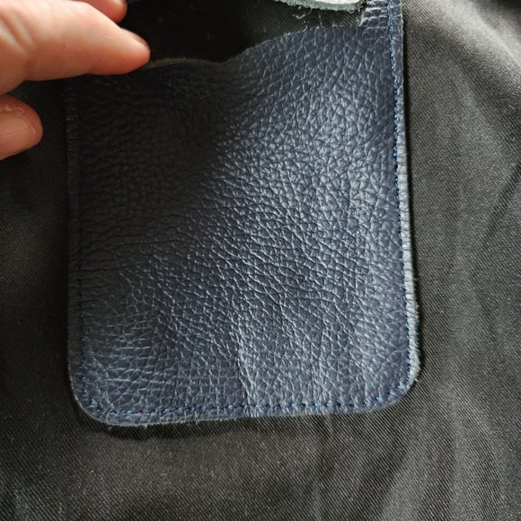 BORSE PELLE NAVY Bucket Bag/Backpack MADE IN ITALY main image 6